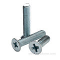 Blue white zinc cross recessed countersunk head screws DIN965 M6 M8 M10